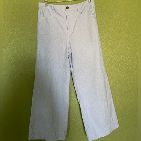 J Crew Wide Leg Crop Pant size 28 - Picture 2 of 7